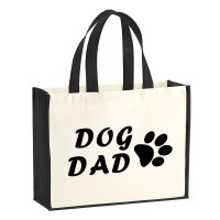 Jutetasche Dog Dad Tapse 21 Liter Black