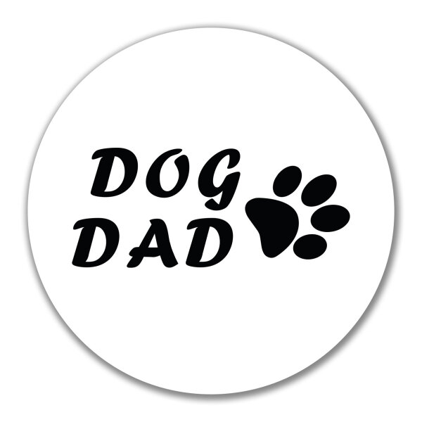 Aufkleber Dog Dad Tapse 10cm Sticker