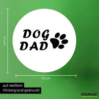 Aufkleber Dog Dad Tapse 10cm Sticker