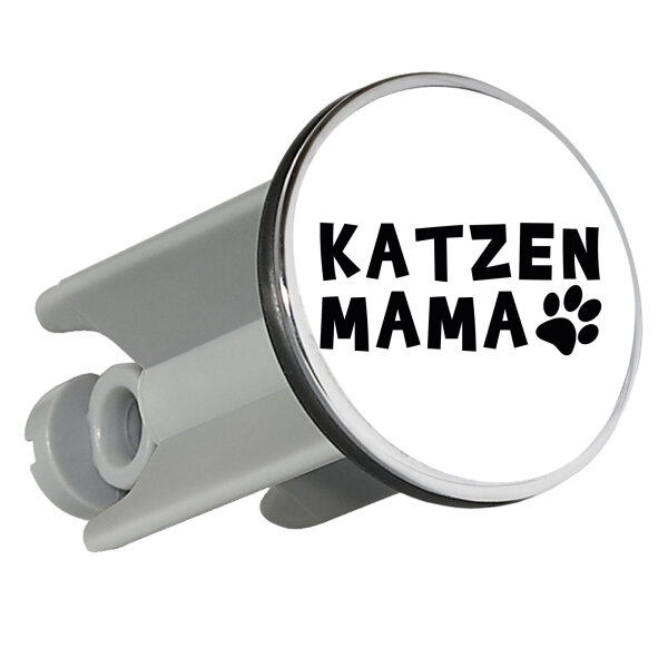 Waschbeckenstöpsel Katzenmama Tapse 4cm Abflussstopfen