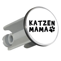 Waschbeckenstöpsel Katzenmama Tapse 4cm Abflussstopfen