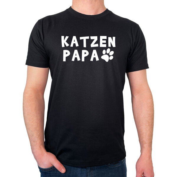 Herren T-Shirt Katzenpapa Tapse Größe S-3XL