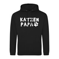 Unisex Hoodie Katzenpapa Tapse Größe S-3XL