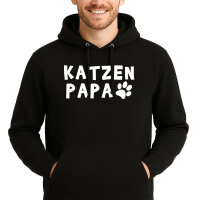 Unisex Hoodie Katzenpapa Tapse Größe S-3XL