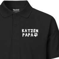 Herren Polo Shirt Katzenpapa Tapse Größe S-3XL