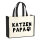Jutetasche Katzenpapa Tapse 21 Liter Black