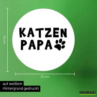 Aufkleber Katzenpapa Tapse 10cm Sticker