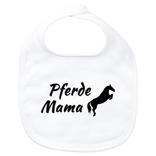 Baby Lätzchen Pferdemama Silhouette