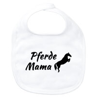 Baby Lätzchen Pferdemama Silhouette