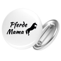 Button Pferdemama Silhouette