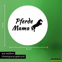 Aufkleber Pferdemama Silhouette 10cm Sticker