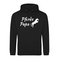 Unisex Hoodie Pferdepapa Silhouette Größe S-3XL