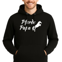 Unisex Hoodie Pferdepapa Silhouette Größe S-3XL