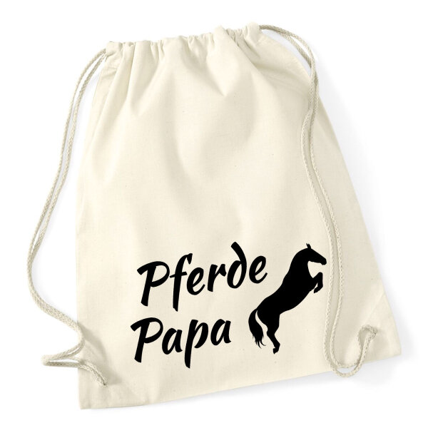 Turnbeutel Pferdepapa Silhouette 12 Liter