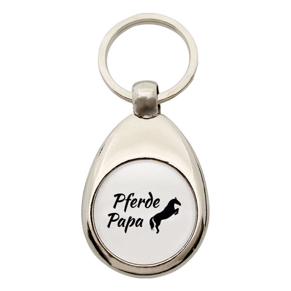 Schlüsselanhänger Pferdepapa Silhouette