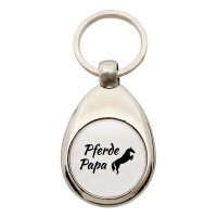 Schlüsselanhänger Pferdepapa Silhouette