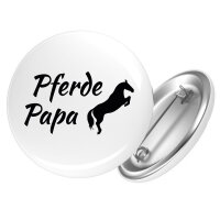 Button Pferdepapa Silhouette