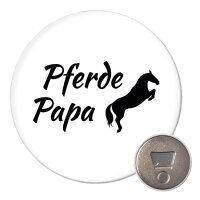 Magnet Pferdepapa Silhouette 59mm Kühlschrankmagnet...
