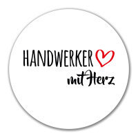 Aufkleber Handwerker mit Herz 10cm Sticker