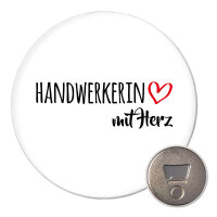 Magnet Handwerkerin mit Herz 59mm Kühlschrankmagnet...
