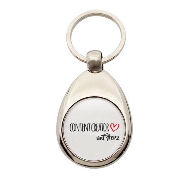 Schlüsselanhänger Content Creator mit Herz