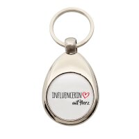 Schlüsselanhänger Influencerin mit Herz