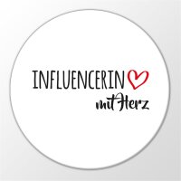 Magnet Influencerin mit Herz 59mm Kühlschrankmagnet Flaschenöffner
