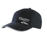 Cappy Mütze Vlogger mit Herz