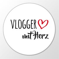Magnet Vlogger mit Herz 59mm Kühlschrankmagnet Flaschenöffner