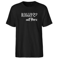 Herren T-Shirt Blogger mit Herz