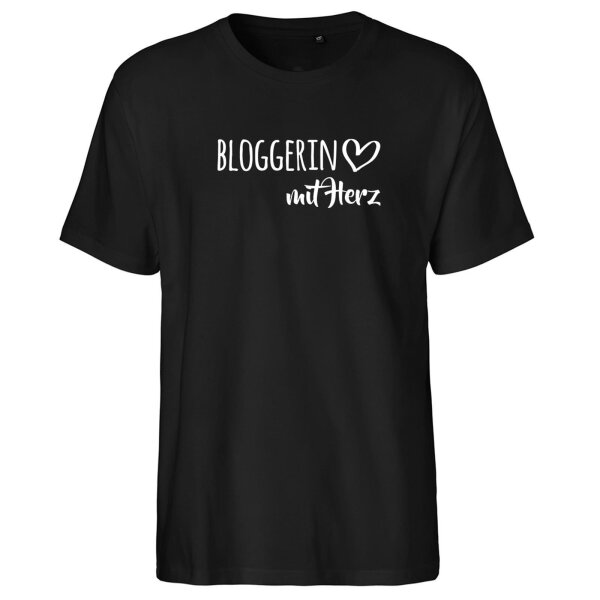 Herren T-Shirt Bloggerin mit Herz Größe S-3XL
