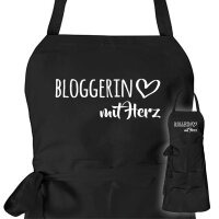 Schürze Bloggerin mit Herz