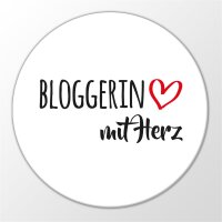 Magnet Bloggerin mit Herz 59mm Kühlschrankmagnet...