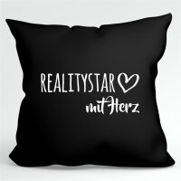Kissen Ralitystar mit Herz40x40cm