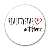 Aufkleber Ralitystar mit Herz 10cm