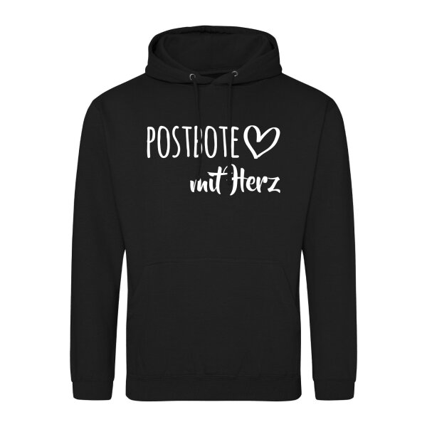 Unisex Hoodie Postbote mit Herz Größe S-3XL
