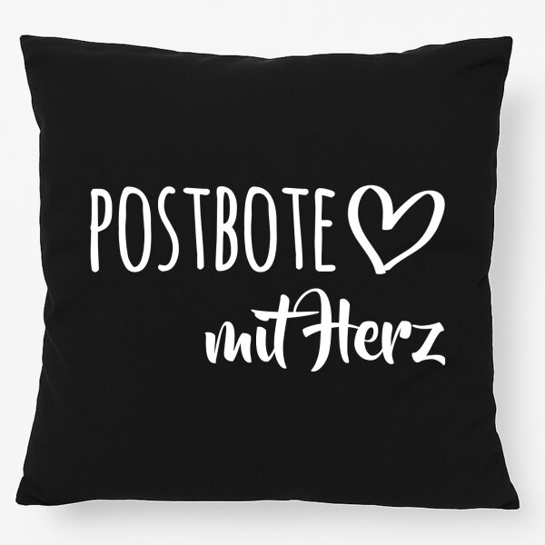 Kissen Postbote mit Herz 40x40cm
