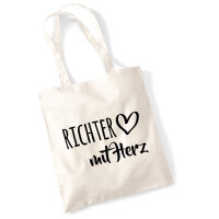 Jutebeutel Richter mit Herz 10 Liter