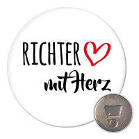 Magnet Richter mit Herz 59mm K&uuml;hlschrankmagnet...