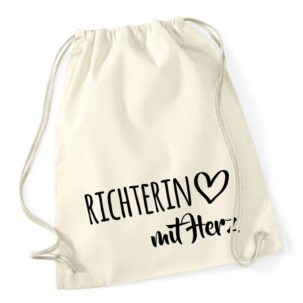 Turnbeutel Richterin mit Herz 12 Liter