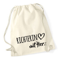 Turnbeutel Richterin mit Herz 12 Liter