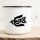Emaille Tasse Peace Friedenstaube Vintage 300ml