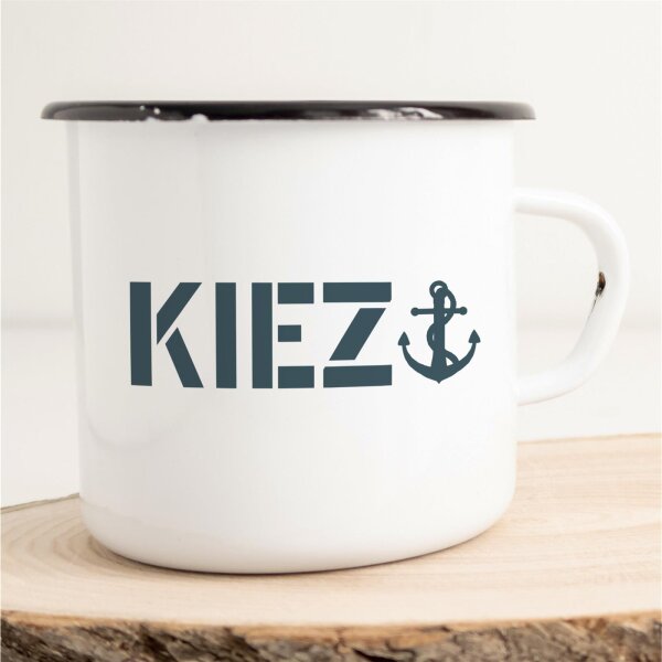 Emaille Tasse Kiez Anker Vintage 300ml