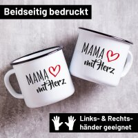 Emaille Tasse Mama Vintage 300ml