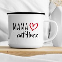 Emaille Tasse Mama Vintage 300ml