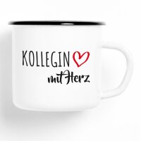 Emaille Tasse Kollegin Vintage 300ml
