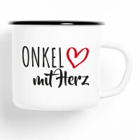 Emaille Tasse Onkel Vintage 300ml