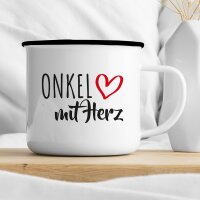 Emaille Tasse Onkel Vintage 300ml
