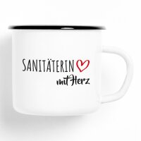 Emaille Tasse Sanitäterin Vintage 300ml