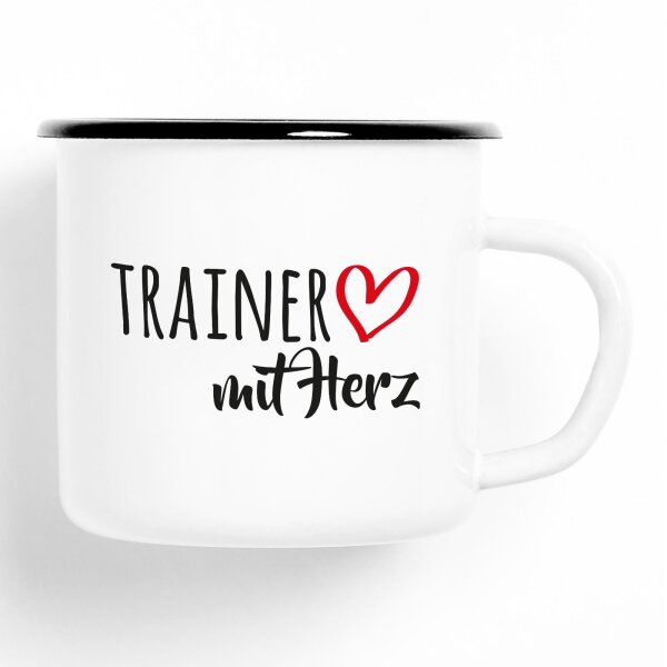 Emaille Tasse Trainer Vintage 300ml